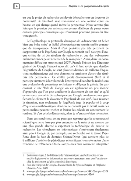 Dunod - Les dix plaies d'Internet - Dominique Maniez - Entrer en résistance - Opacité du pagerank - page 6