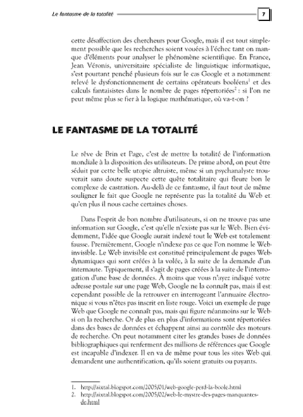 Dunod - Les dix plaies d'Internet - Dominique Maniez - Le fantasme de la totalité - page 7