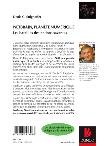 Netbrain, Planète numérique - Denis C. Ettighoffer - 4e de couverture