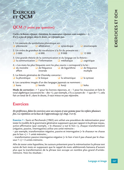 Excercices et QCM - page 1