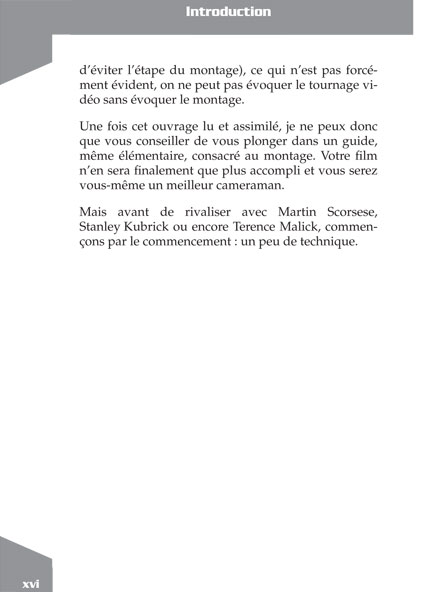 Dunod - Guide pratique du TOURNAGE VIDÉO - Olivier PONTHUS - Introduction - page 3